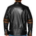 thumbnail image 6 of NomiLeather lambskin leather jacket men – black leather jacket and leather jackets for men (Cognic - XXX-Large), 6 of 8