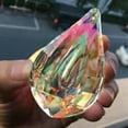 thumbnail image 3 of EOEMY 75mm Aurora Ab Longan Crystal Feng Shui Faceted Prism Hanging Suncatcher Pendant, 3 of 8