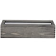 thumbnail image 3 of MyGift 5-Compartment Rustic Gray Wood Tea Bag Box with Clear Lid, 3 of 6