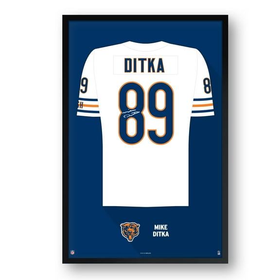 Mike Ditka Chicago Bears Framed 27" x 39" Retired Jersey Art Print
