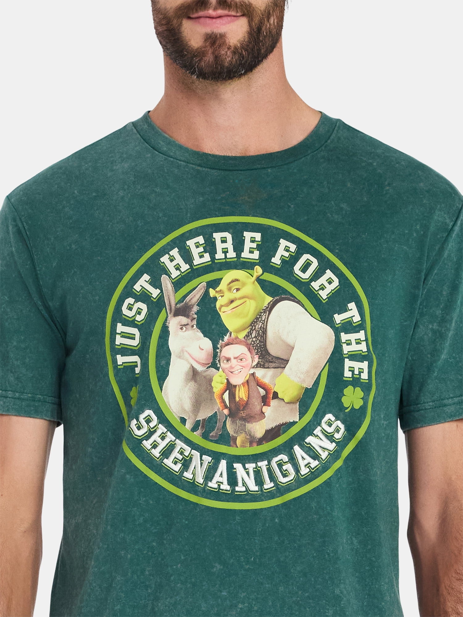 Shrek, Men's & Big Men's St. Patrick's Day Graphic Tee, Sizes XS-3XL