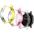 thumbnail image 1 of HAHDAXIA Compatible All Around Protective Cover Cases w/Screen Protectors Replacement for Garmin Venu 2, Vivoactive 4 Smartwatch (Transparent& Pink&Gold), 1 of 7