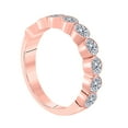 thumbnail image 2 of Aonejewelry 1 Ct. Ctw 9 Stone Engagement Wedding Band In 14K Solid Rose Gold, 2 of 3