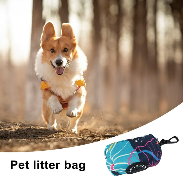 CBFFDC Fashionable Dog Walking Accessory Convenient Dog Outing Collecting Dispenser Portable Litter for Picking Up Pet Waste Compact Size
