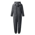 thumbnail image 7 of Tejiojio Unisex Adult Bear Sleepwear Onesie Winter Pocket Loose Funny Thicken Pajamas, 7 of 7