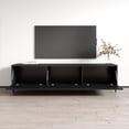 thumbnail image 3 of Nova 3K TV Stand for TVs up to 85", Mid-Century Modern Matte 73" Entertainment Center, TV Media Console with Storage Cabinets, 3 of 5