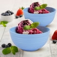 thumbnail image 5 of RKZDSR Eco-Friendly Wheat Straw Bowls - 12x6cm Microwave & Dishwasher Safe Cereal Bowls, Lightweight Unbreakable Pasta/Salad Bowls for Kids, Camping, Travel (Set of 4, Assorted Colors), 5 of 8