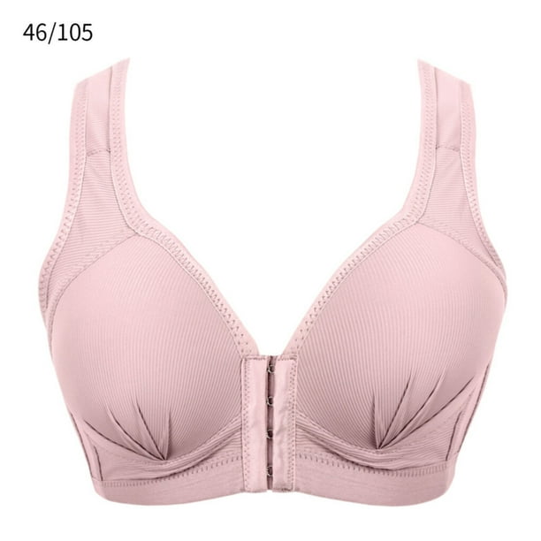 Wireless Bra Breathable Front Buckle Wide Strap Thin Shoulder