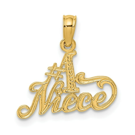 FB Jewels 14K Yellow Gold #1 Niece Pendant