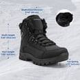 thumbnail image 5 of Fittington Winter Boots for Men Slip-Resistance Snow Boots Outdoor Insulated Mid Calf Winter Shoes, 5 of 12