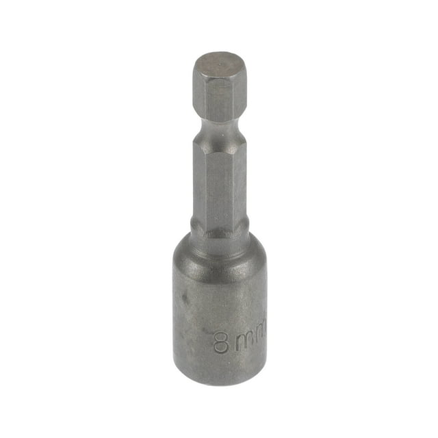 Unique Bargains 1 Pc Socket de Impacto Herramienta de Hardware Duradera 48mm Tono Plateado CR-V 6 Puntos 8mm para Reparación de Automóviles y Motocicletas