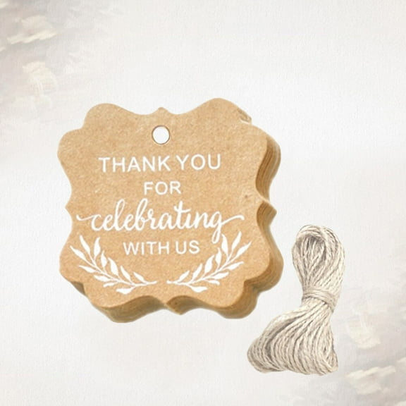 GOOHOCHY  100 Pcs Tag Label Birthday for Weddings Extra Long Large Food Labels