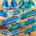 thumbnail image 4 of Transforming Toy Set with Storage Box, Magnetic Cars Trucks Robot for Kids, 4 of 8