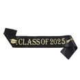thumbnail image 2 of Ediodpoh Class of 2025 Graduation Sash with I Graduated Text for Graduation Party Decorations and Accessories Gold Foil Black, 2 of 4