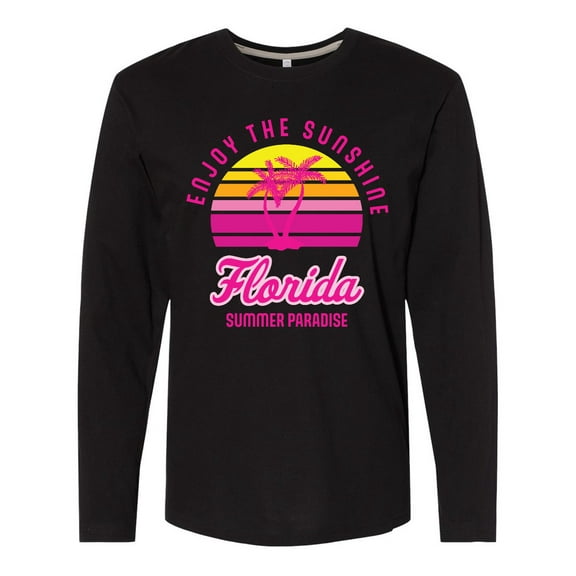 Inktastic Enjoy the Sunshine Florida Summer Paradise Long Sleeve T-Shirt