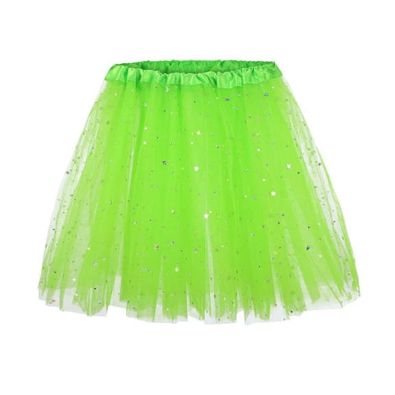 Ediodpoh Carnival Tutu Skirts for Women Skirt for Petticoat Cute Underskirt Ballet Swing Puffy Skirt for Stage Women's Skirts Green One Size