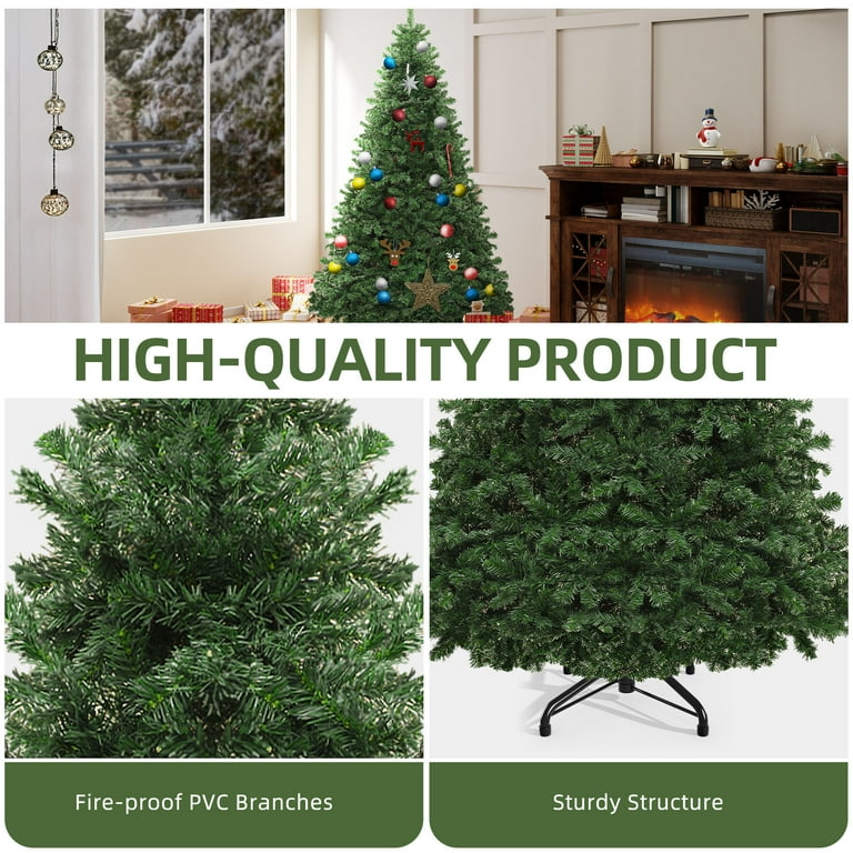 Uforic 7.5ft Spruce Artificial Christmas Tree with 1346 Branch