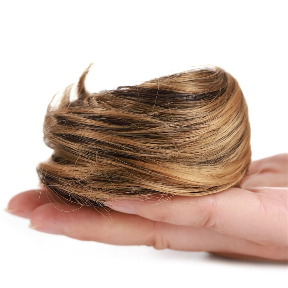 Messy Straight Hair Bun Donut Chignon Synthetic Claw Clip Hair Bun Chignon Hair Extensions for Women