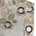 thumbnail image 4 of Ambesonne Leaf Grommet Curtain, Retro Leaf Silhouettes, 50" x 108", Army Green Tan Brown, 4 of 6