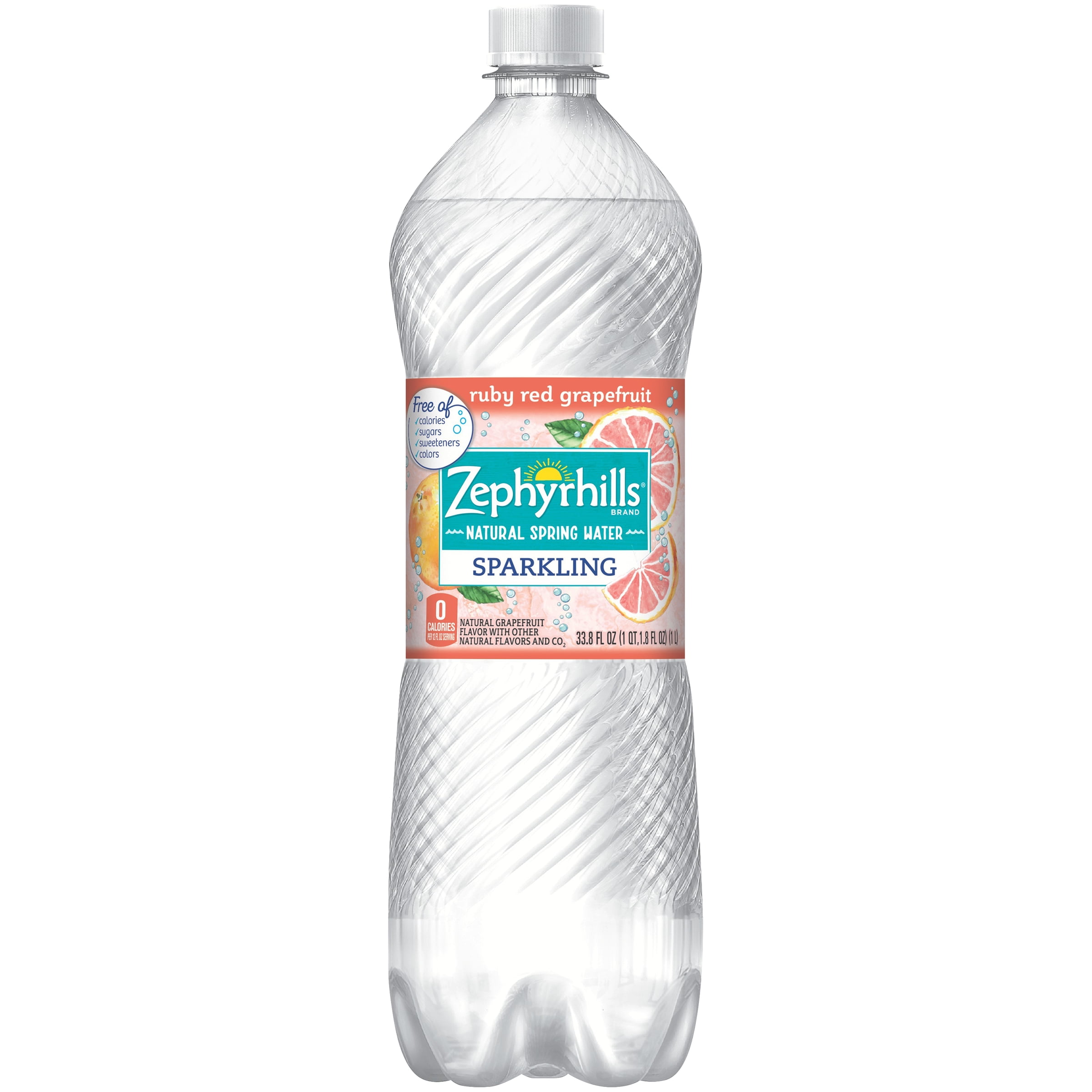 Zephyrhills Ruby Red Grapefruit Sparkling Water, 33.8 Fl Oz, 12 Ct