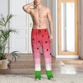 thumbnail image 2 of Mens Pajama Pants, Watermelon Soft Sleep & Lounge Pants for Men, Cuteness Casual PJ Bottoms Pants with Pockets, 2 of 7
