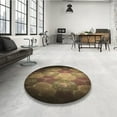 thumbnail image 3 of Ahgly Company Indoor Round Patterned Blood Night Red Area Rugs, 8' Round, 3 of 6