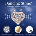 thumbnail image 6 of MomentWish Moissanite Heart Pendant Necklaces for Women Wedding Anniversary Christmas Mother's Day 925 Sterling Silver Jewelry Gifts, 6 of 10