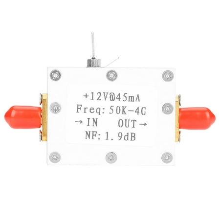 WALFRONT LNA Low Noise 50K-4G High Gain 25DB @ 0.8G High Gain Flatness RF Amplifier, RF Amplifier, (Best Low Cost Amplifier)