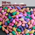 thumbnail image 2 of 300Pcs Backflow Incense Cones, Backflow Incense Incense Cones, Natural Incense Cones, Backflow Incense Sticks, Natural Aromatic Incense Cones, Mix 9 Different Scents Incense Cones, 2 of 6