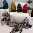 thumbnail image 2 of Bolso de pecho para mujer con estampado de elefante y conejo, bolso de hombro tipo bandolera informal para compras, bolso de mujer, 2 of 5