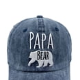 thumbnail image 3 of Waldeal Men's Papa Bear Embroidered Baseball Cap, Washed Denim Adjustable Dad Hat, 3 of 5