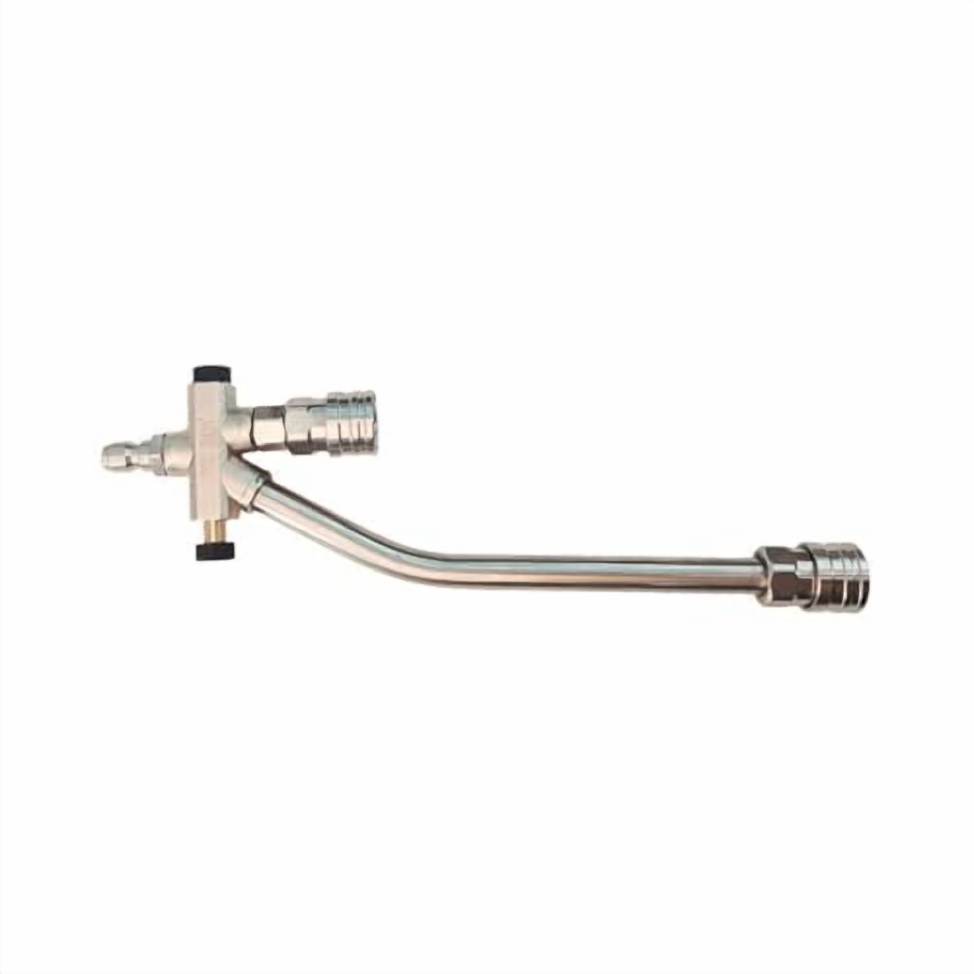 Foam Cannon Dual-Connector Accessory, 1/4'' Quick Connect Stainless Steel Pressure Washer Double Tip Attachment for Soap Cannon