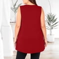 thumbnail image 3 of XADYUY Womens Plus Size Tank Tops Loose Fit Sleeveless Summer Crew Neck Tank Tops for Women Oversized Oversized Tops for Women Casual Swing Womens Blouses Plus Size,4XL, 3 of 4