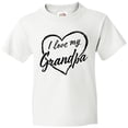 thumbnail image 3 of Inktastic I Love My Grandpa in Black Chalk Heart Youth T-Shirt, 3 of 5