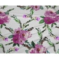 thumbnail image 4 of oneOone Polyester Lycra Fabric Watercolor Leaves & Peony Floral Print Fabric BTY 56 Inch Wide, 4 of 4