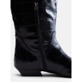 thumbnail image 6 of Scoop Women's Faux Croc Flat Tall Boots, 6 of 8