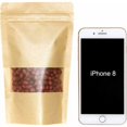 thumbnail image 2 of Vallaes 50Pcs 12x20cm Waterproof Zip Lock Bag Kraft Zipper Bag Food Paper Small Pouches with Screen and Matte Window HA, 2 of 5