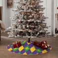 thumbnail image 5 of Salouo Mardi Gras Christmas Tree Skirt 48" Farmhouse Christmas Decorations Snowman Xmas Tree Skirt Tree Mat for Holiday Party Decor, 5 of 8