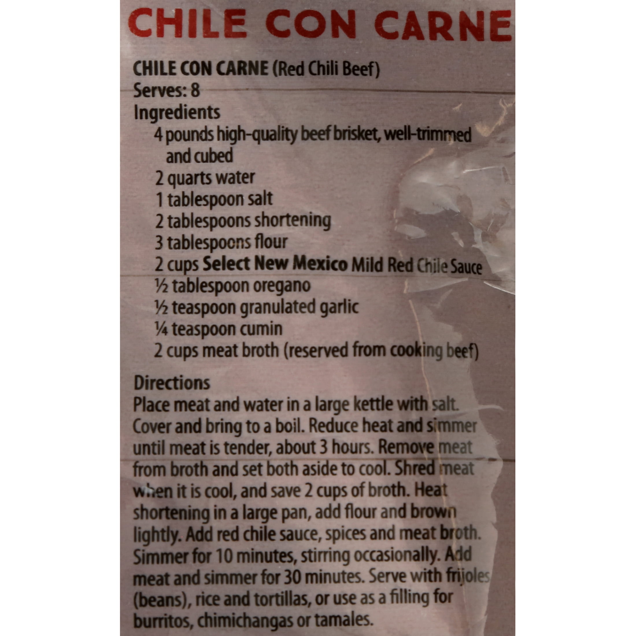 Select New Mexico Mild Red Chile Sauce, 24 oz Pouch – Unseasoned Red Chile Cooking Sauce