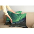thumbnail image 2 of Ambesonne Green Throw Pillow Cover 2 Pack, Polaris Mountain, 18", Army Green Blue Grey, 2 of 7