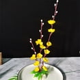 thumbnail image 4 of dajkiuy Artificial Plum Blossom Fake Wintersweet Long Stem Plastic Flowers Home Hotel Office Wedding Party Garden Decor 12.2'' Yellow, 4 of 6