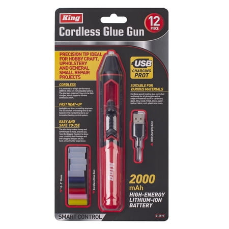KING Cordless Glue Gun, 4V