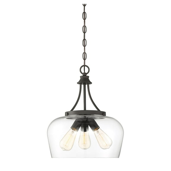 Octave 3-Light Pendant in English Bronze