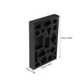 thumbnail image 2 of QUMIIRITY Graphite Crucible Mold for Jewelry Casting with 20 Holes Black Graphite Metal Melting Casting Mold, 2 of 7