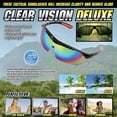 thumbnail image 3 of Las gafas de sol tácticas Clear Vision Deluxe aumentan la claridad y reducen el deslumbramiento para la seguridad Conducción Ciclismo Gafas de pesca - Hombres Mujeres Clear Vision Deluxe TEK427-1, 3 of 4