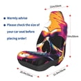 thumbnail image 3 of Daiia Colorful Skull Printed Car Seat Cover - Waterproof & Sweatproof - Universal Fit, Machine Washable, Non-Slip - Seat Protector for Car, Truck, SUV, Van (1 Pack), 3 of 5