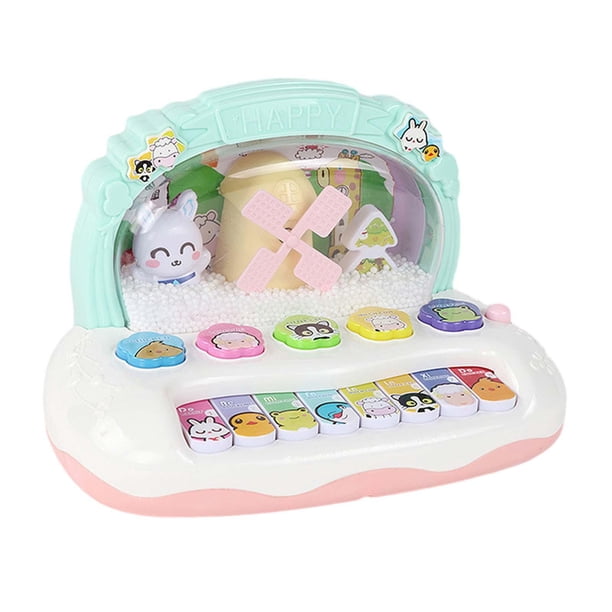 Juguete interactivo de animales con música para niñas y niños, regalo de San Valentín. Verde