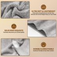 thumbnail image 2 of Nexcover Toalla De Microfibra Para El Cabello, Paquete De 2 (Color Gris), Turbantes Para El Cabello De 9,8 Pulgadas X 25,5 Pulgadas, Toalla Para El Cabello Ultra Absorbente De Secado Rápido, Toallas P, 2 of 5