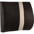 thumbnail image 3 of HealthSmart Vivi Relax-a-Bac Premium Lumbar Back Support Cushion Pillow, Black and Tan Stripe, 3 of 5