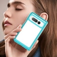 thumbnail image 2 of Allytech for Google Pixel Fold Clear Case, Hybrid Rugged Anti-Yellow Shockproof Hard Shell Back Cover Phone Case for Google Pixel Fold, Skyblue, 2 of 9